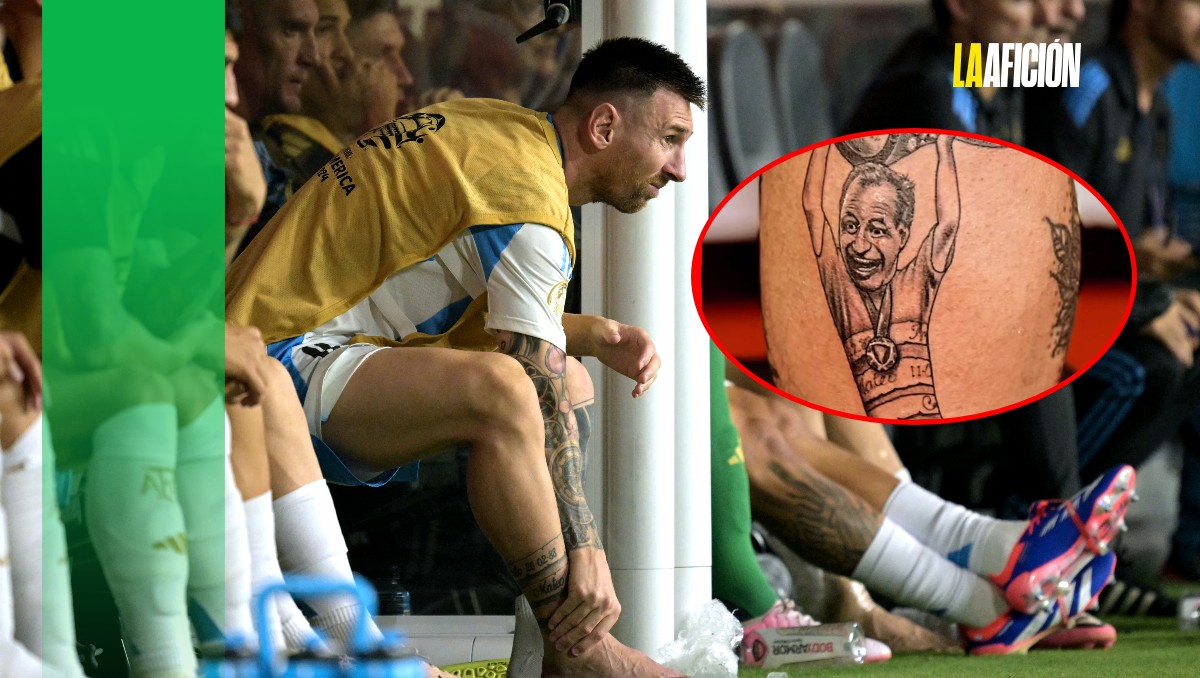 Fan se tatúa el tobillo de Messi y a utilero de selección de Argentina (AFP/Instagram: @chatrantattoo)