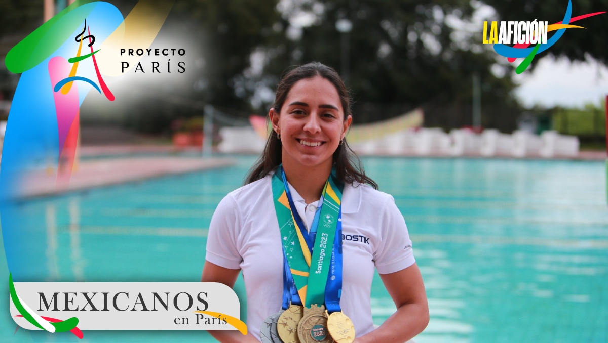 Jessica Sobrino, nadadora artística que estará participando en París 2024 (Santiago Chaparro)