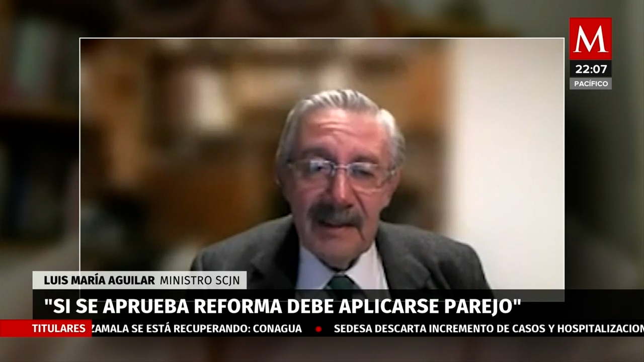 Luis María Aguilar critica la reforma al Poder Judicial y sugiere elecciones populares