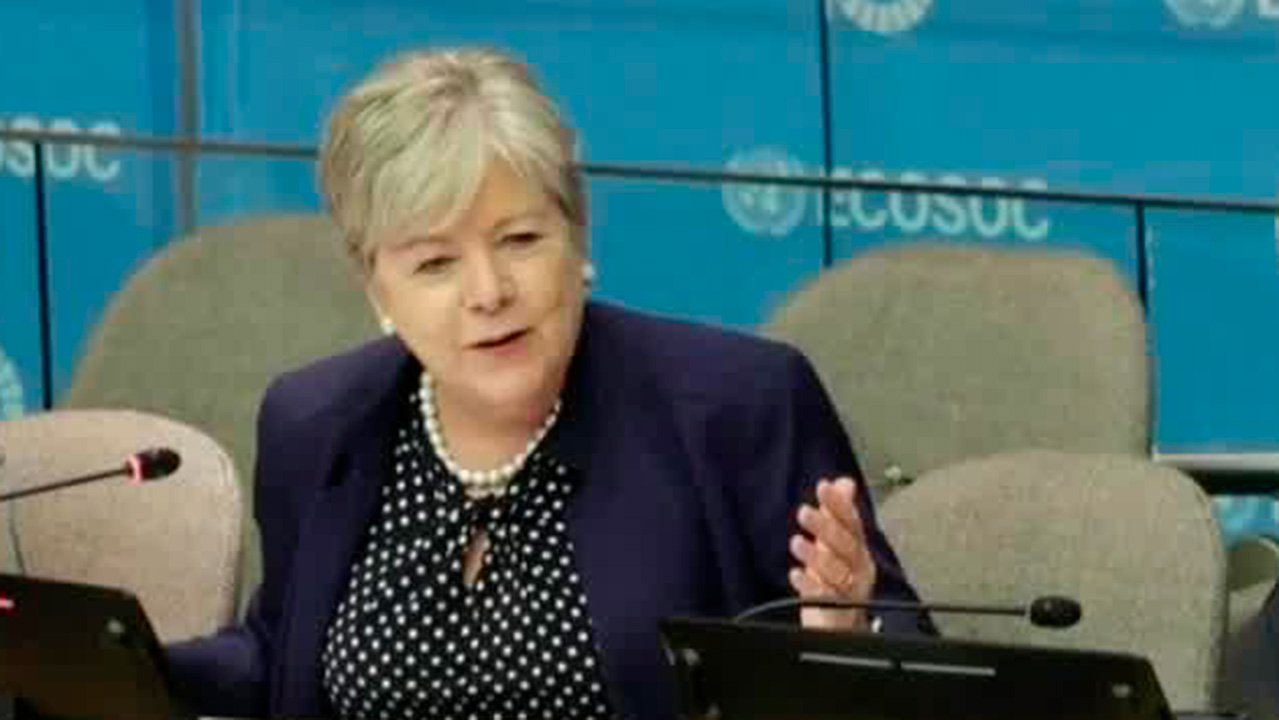 La canciller de México presumió en la ONU el modelo económico de la '4T'
