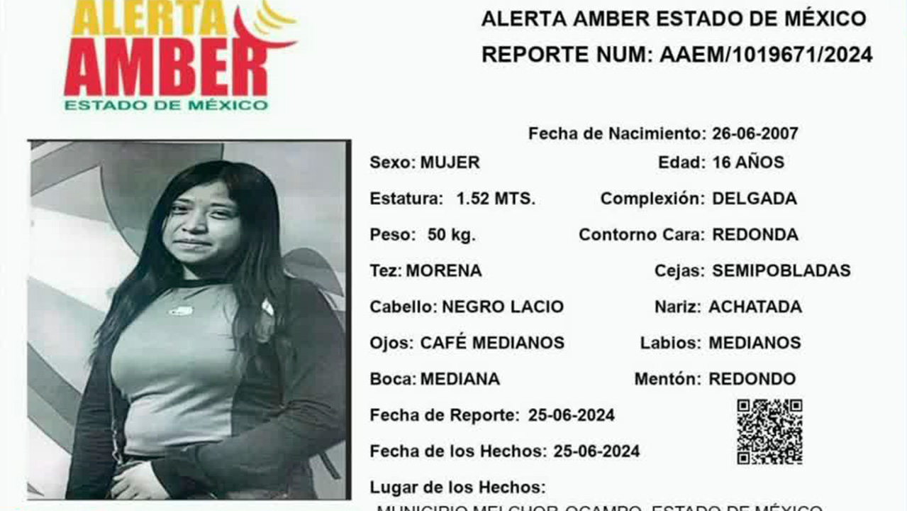 La Comisión Nacional de Búsqueda continúa con la búsqueda de una menor en Tehuacán, Puebla