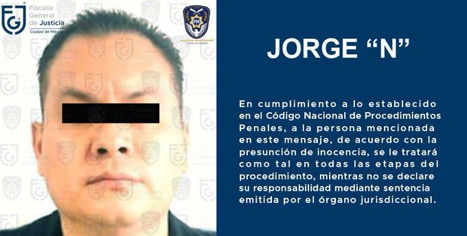 El ex funcionario fue identificado como Jorge "N".