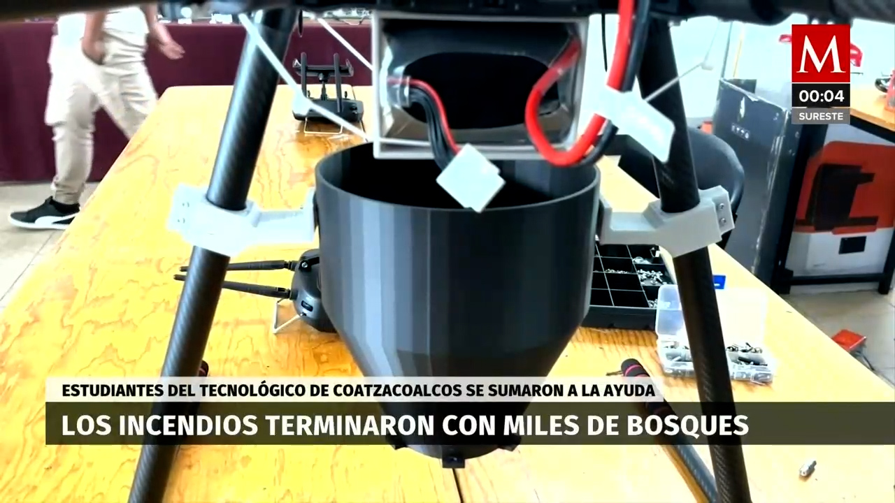Estudiantes en Veracruz usarán drones para reforestar zonas afectadas por incendios forestales