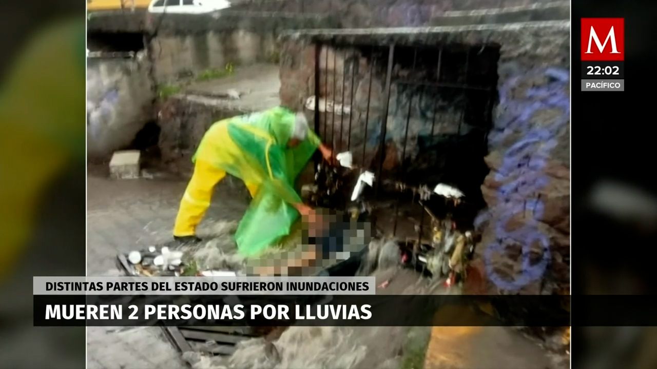 Fuertes lluvias en Tlalnepantla, Edomex, dejan dos muertos