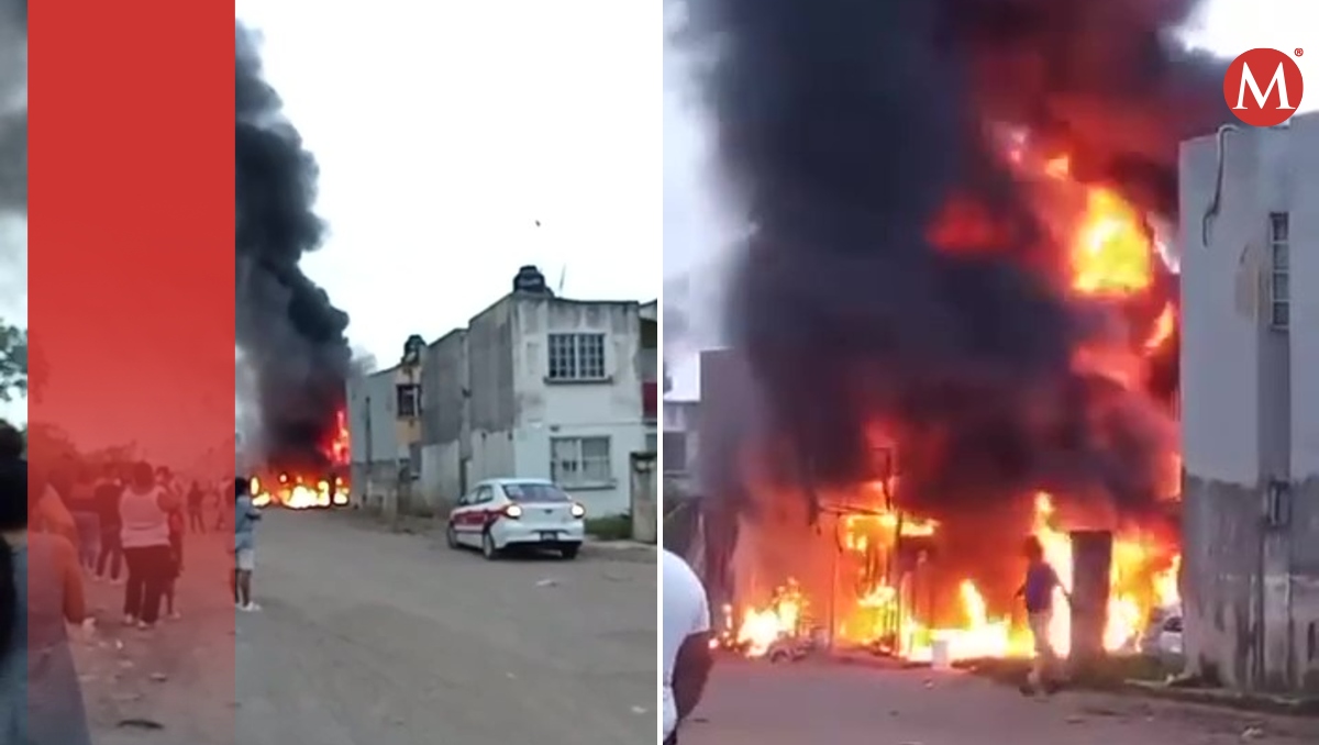 El incendio consumió dos casas y afectó otras dos en el fraccionamiento Bosques de Río Medio 4. | Especial