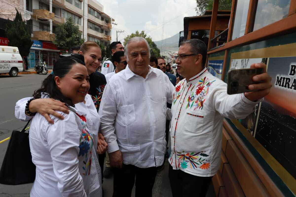 Miguel Torruco Marqués estuvo de gira en Hidalgo. (Jorge Sánchez)