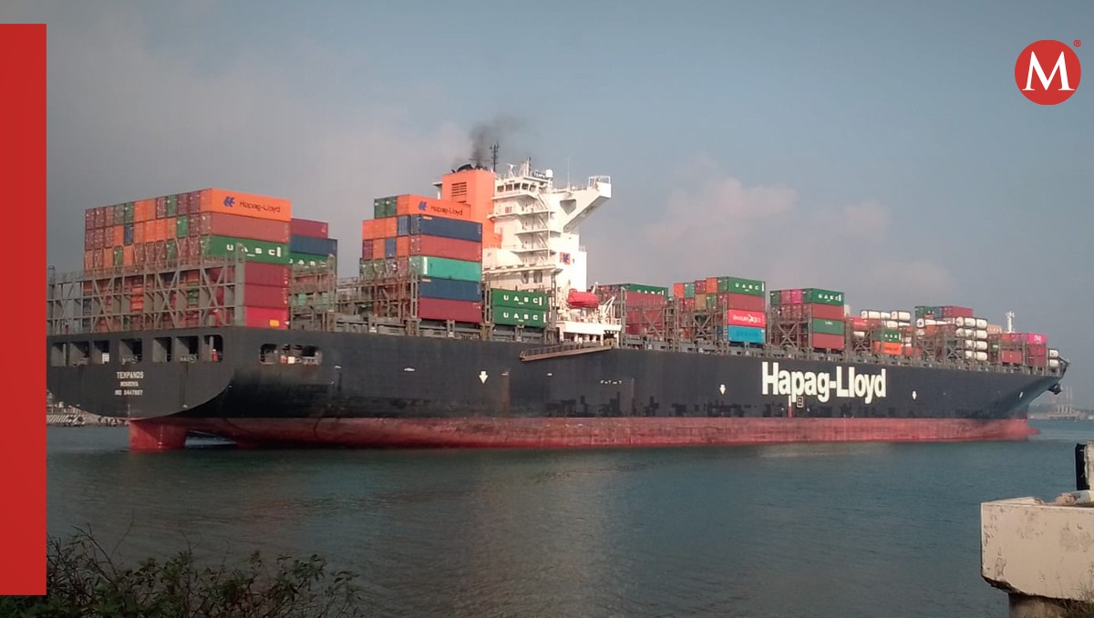 Movimiento de comercio exterior en el puerto de Altamira.