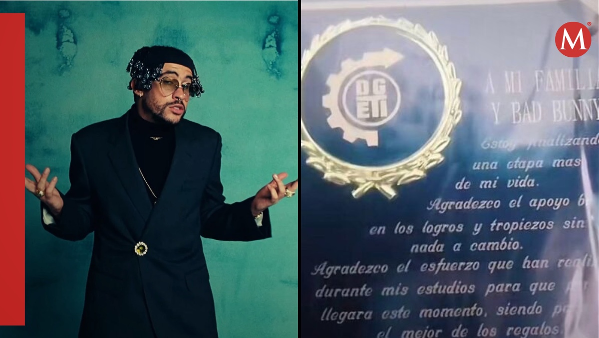 Joven se gradúa del CBTIs y dedica su logro a Bad Bunny  | ESPECIAL