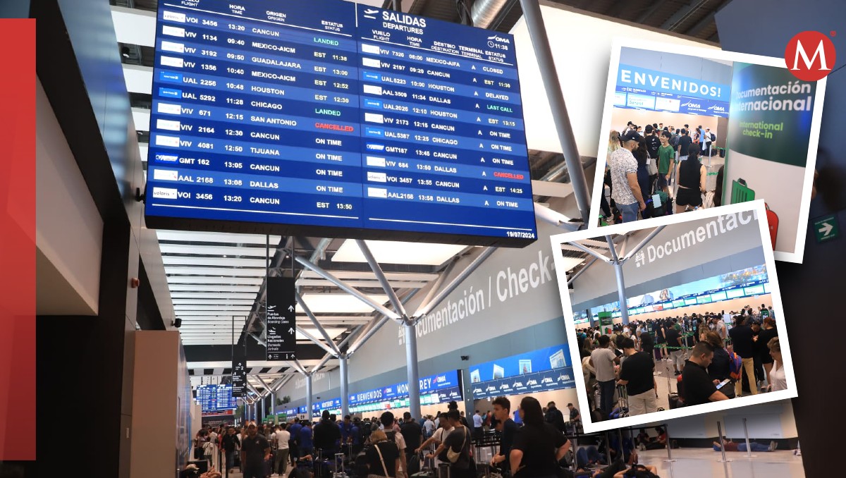 Vuelos cancelados en Aeropuerto de Monterrey por falla en sistema / Leonel Rocha