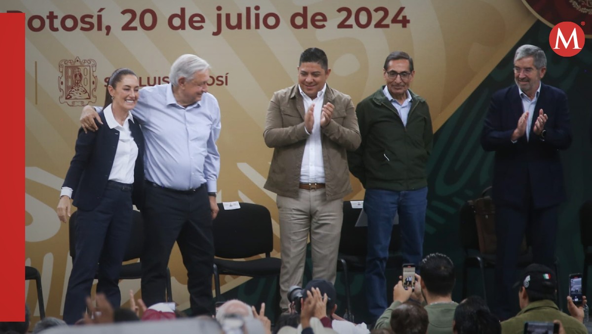 AMLO y Sheinbaum realizan gira por San Luis Potosí | Foto: Araceli López