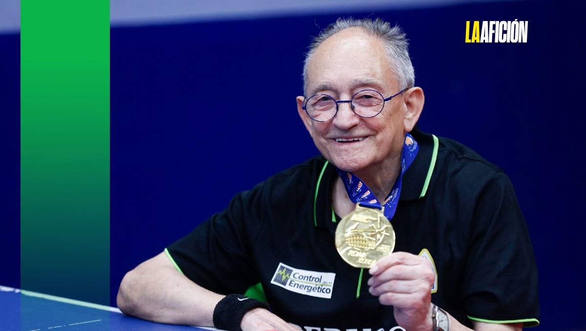 Josep Madurell es campeón del mundo de tenis de mesa a los 85 años (EFE)