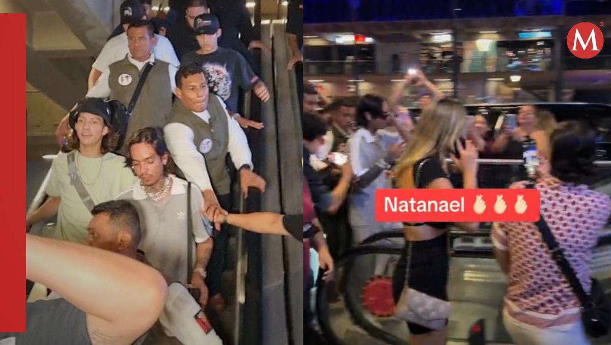 Natanael Cano fue captado abandonando el antro y acompañado por un gran equipo de seguridad. Ángel Martínez