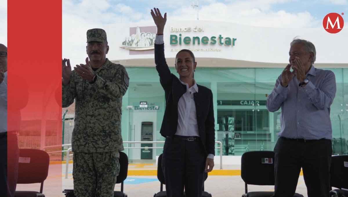 Claudia Sheinbaum y Andrés Manuel López Obrador en Dr. Mora, Guajuato.