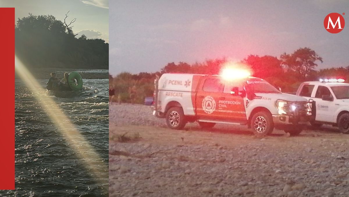 Las personas quedaron atrapadas en medio del río. Especial