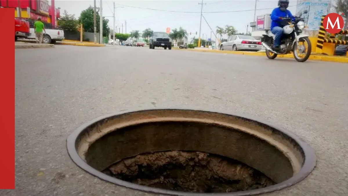 Robo de tapas de alcantarilla aumenta en la zona sur de Tamaulipas. (Especial)