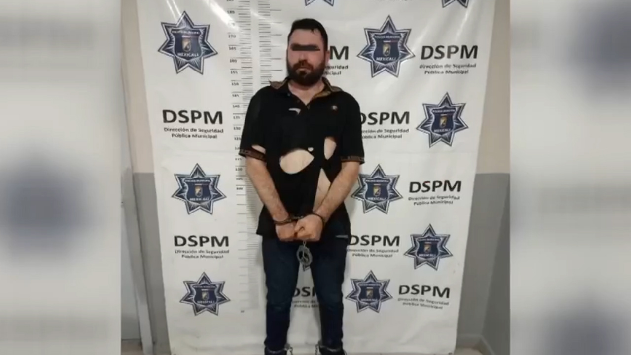 Cae hombre tras disparar a dos agentes policiales de Mexicali