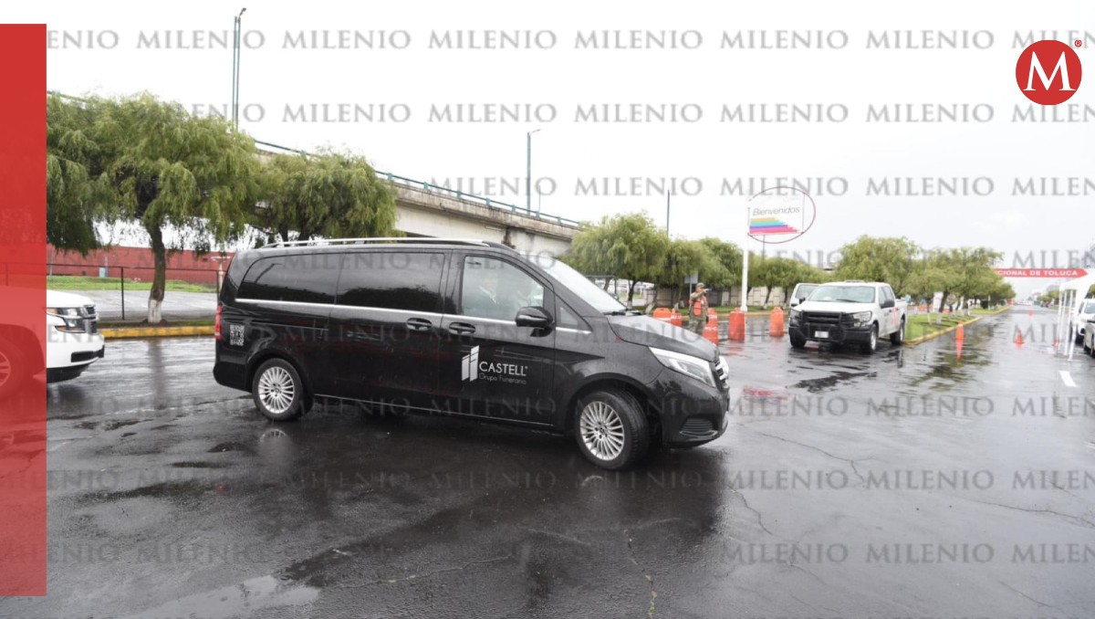 El cuerpo de Milton Morales fue trasladado desde Naucalpan al aeropuerto de Toluca. Foto: (Especial)