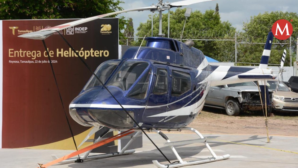 FGR dona helicóptero a Tamaulipas.