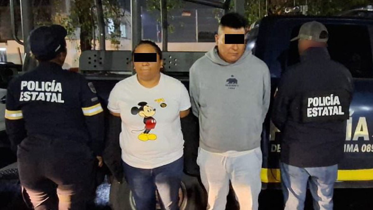 Heriberto “N” y Araceli “N” fueron detenidos por estar vinculados por presunto robo de casas en Edomex. Foto: (Especial)