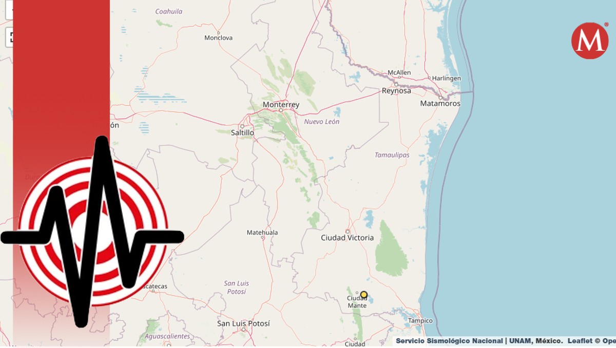 Sismo en El Mante, Tamaulipas hoy 22 de julio de 2024