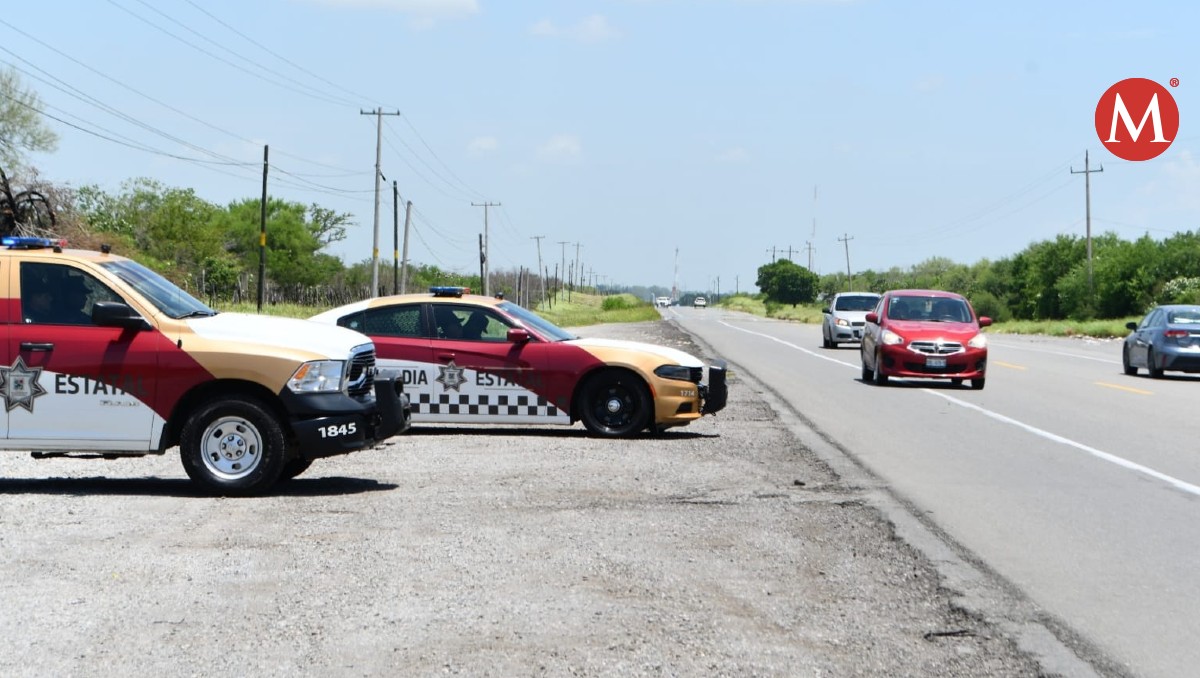 Guardia Estatal vigila carreteras en Tamaulipas.