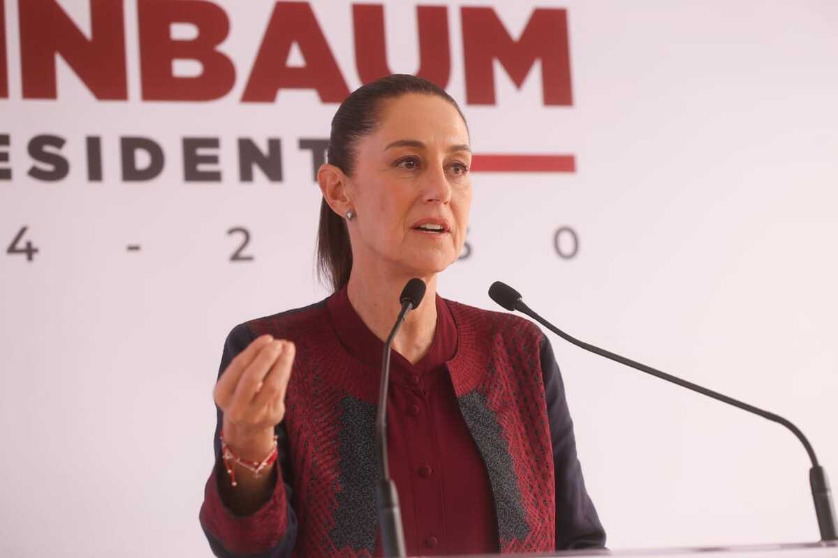 Claudia Sheinbaum, próxima presidenta de México, durante conferencia de prensa. | Araceli López