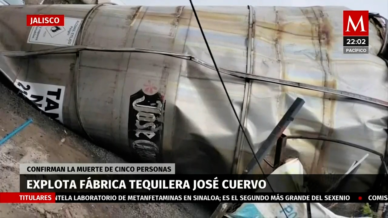 Explosión en fábrica de José Cuervo en Jalisco deja 5 muertos y 5 desaparecidos