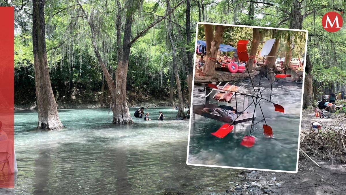 Asador giratorio en río Ramos | Especial.