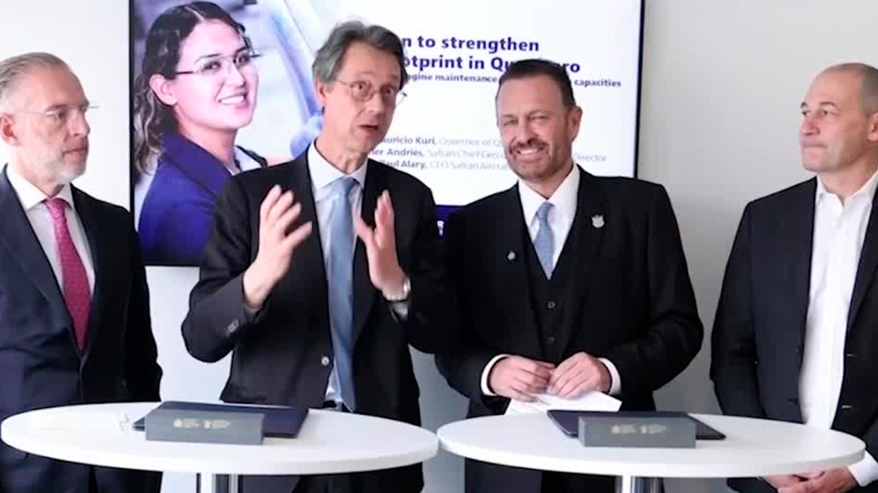 Establecen una nueva línea de ensamblaje de motores para aviones en Querétaro