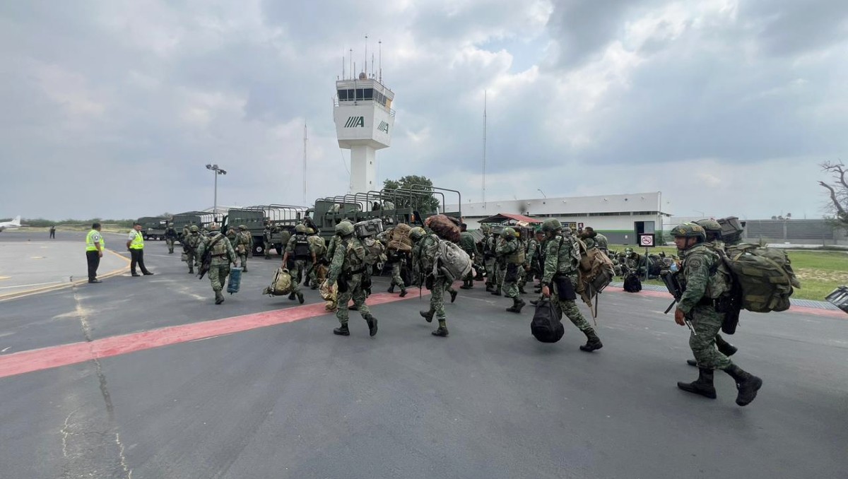 Militares de fuerzas especiales en Nuevo Laredo