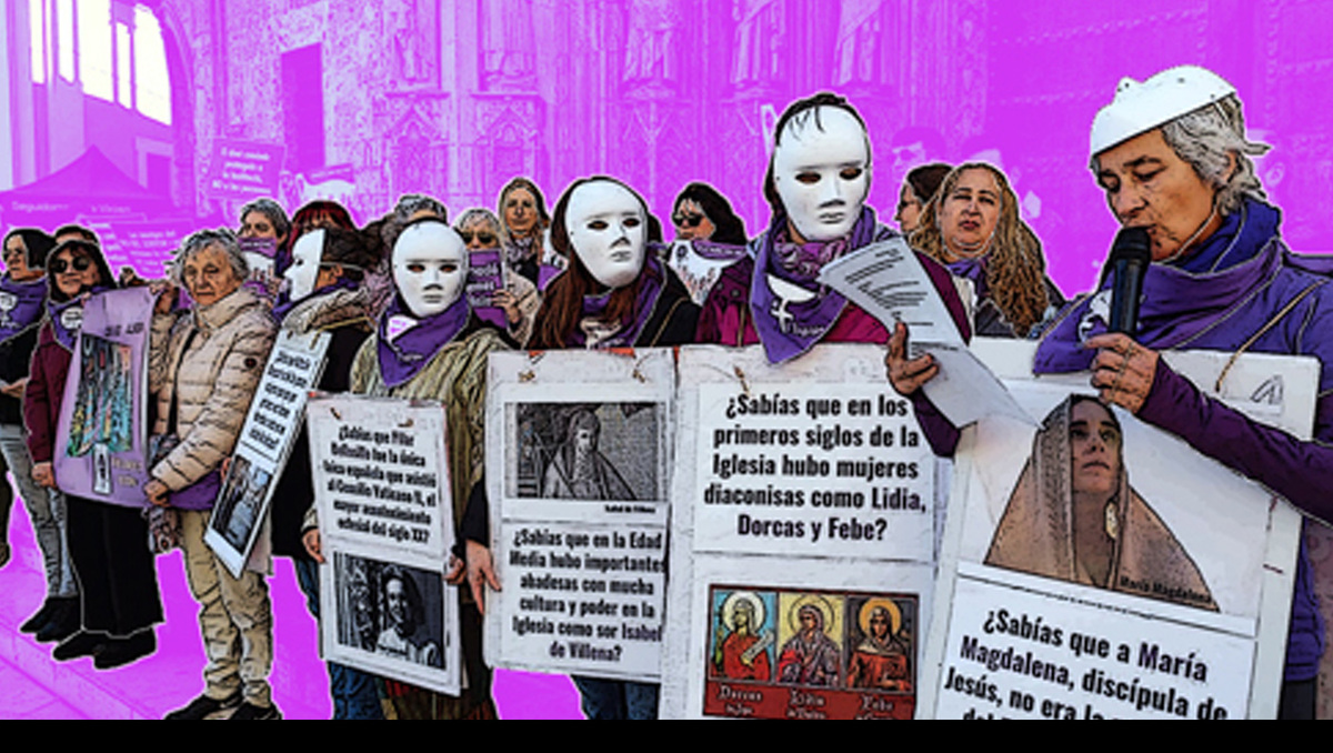Feminismo en-la iglesia: mujeres-alzan la-voz por-sus derechos- Grupo  Milenio