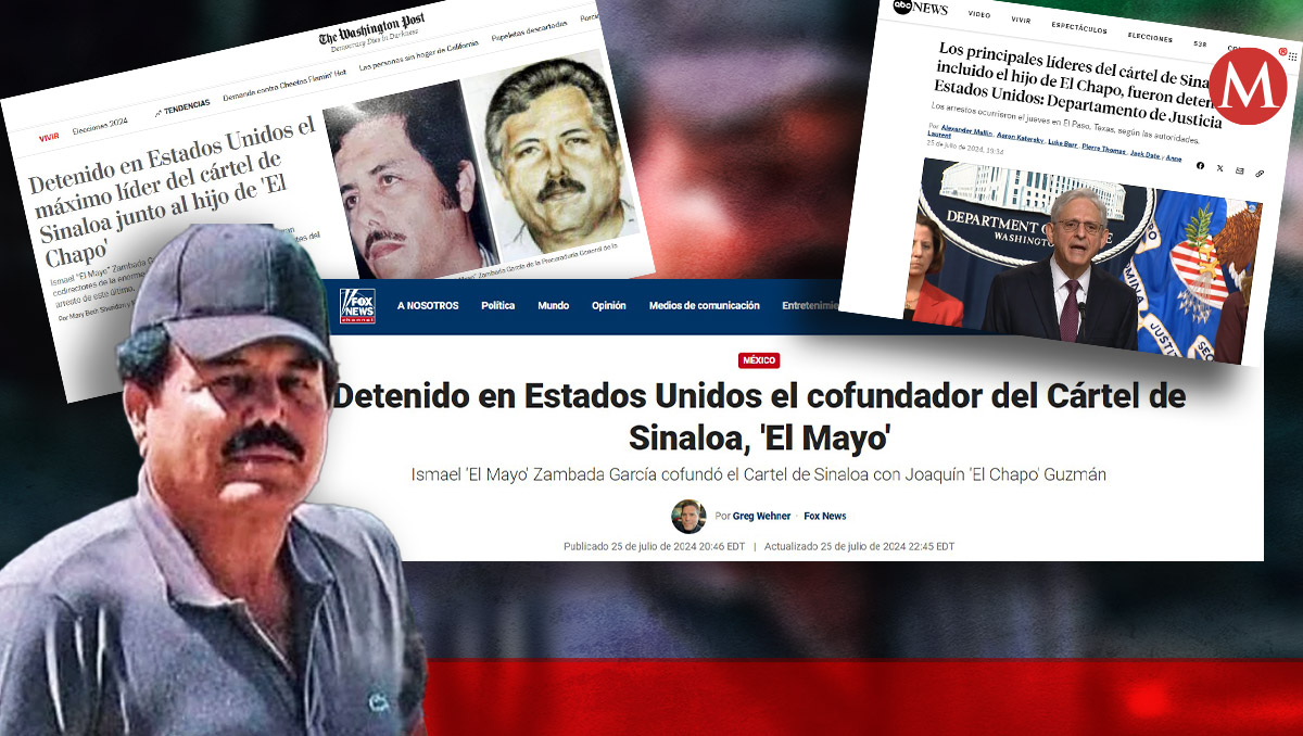La prensa estadunidense no dio detalles del operativo de 'El Mayo' Zambada (Ilustración: Samantha Martínez)
