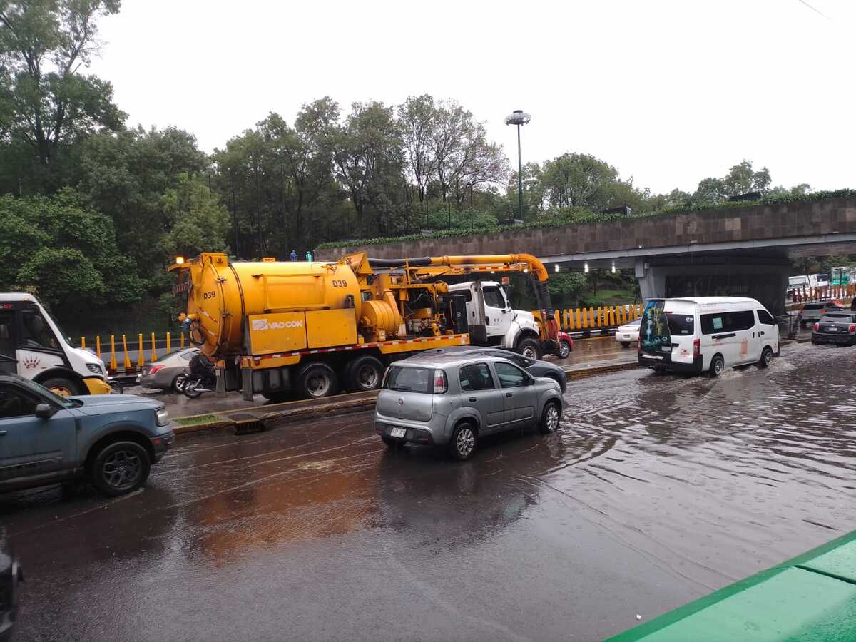 Encharcamiento en Ciudad de México.