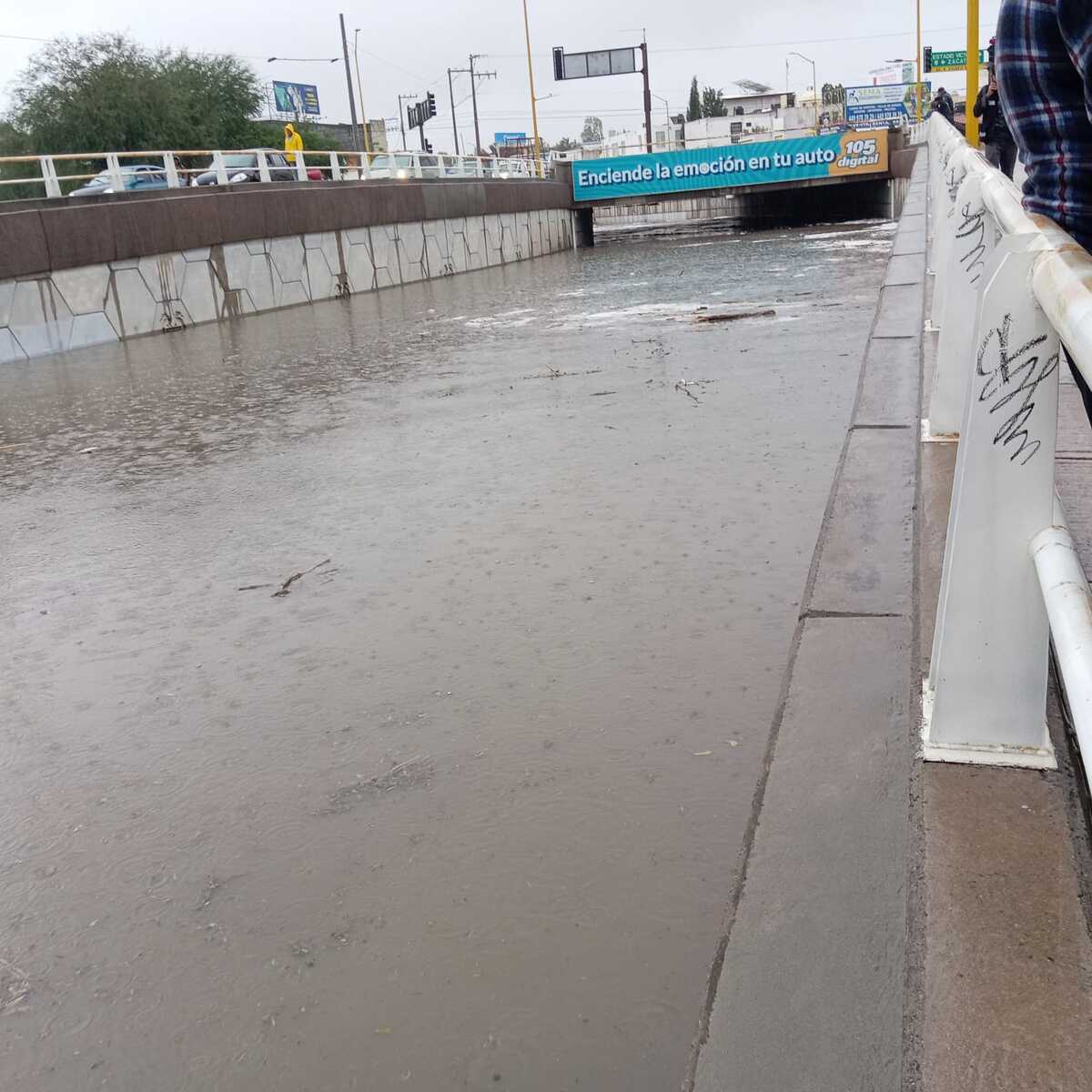 Fuertes lluvias se registran en el municipio de Aguascalientes. (Foto: especial)