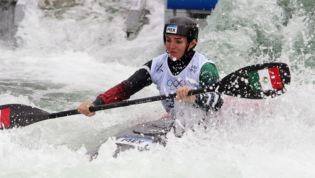 Sofía Reinoso terminó en el último lugar de la competencia de kayak individual, quedando fuera de París 2024 (Cortesía Conade)