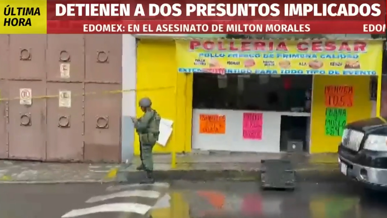 Caen dos presuntos responsables por asesinato de Milton Morales