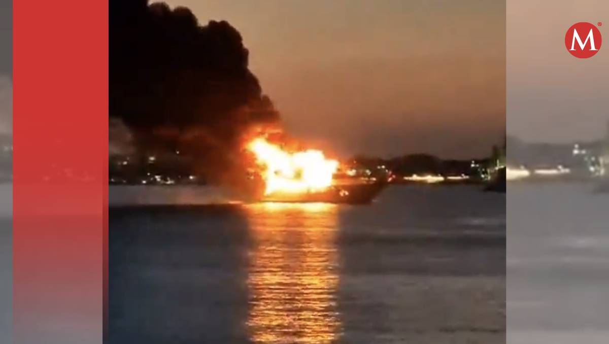 El incendio fue captado en video (Especial)