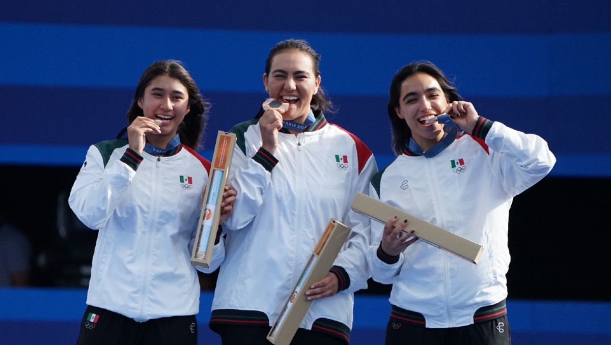 Equipo femenil de tiro con arco da la primera medalla a México en París 2024 (Santiago Chaparro/Multimedios)