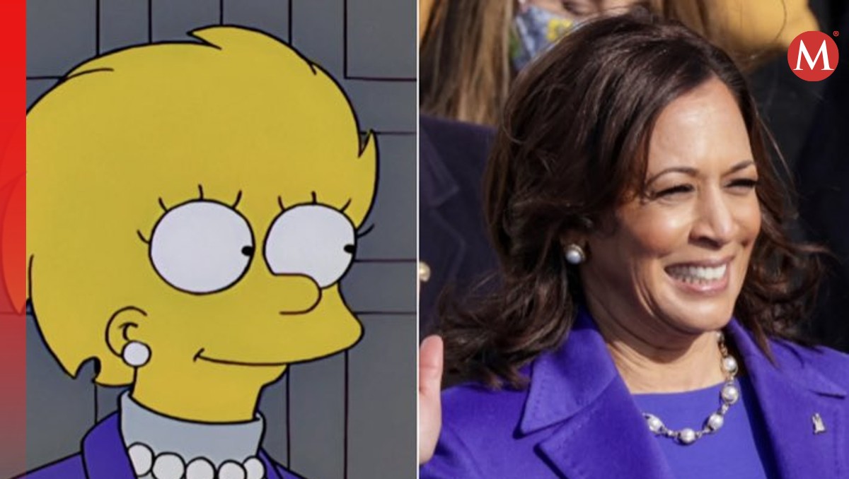 Kamala Harris utilizó la misma vestimenta que Lisa Simpson en su toma de protesta. | Especial
