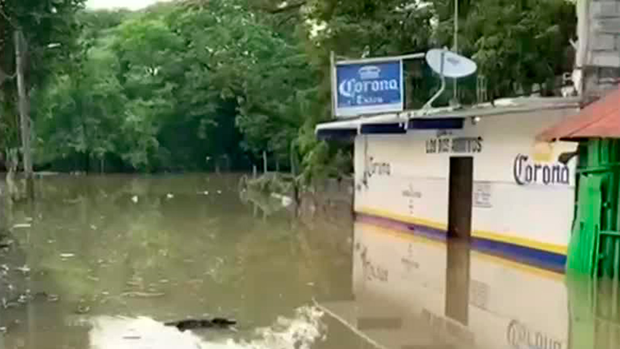 Las lluvias han provocado inundaciones en la zona sur de San Luis Potosí