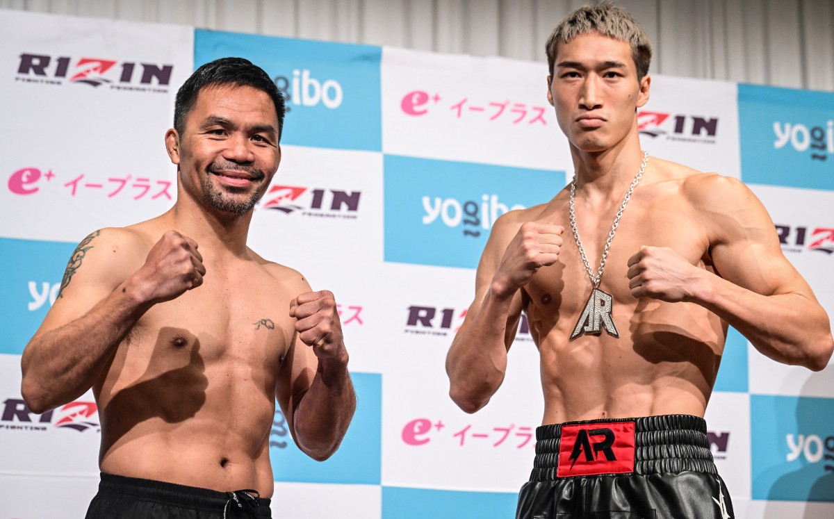 Manny Pacquiao vs Rukiya Anpo: ¿A qué hora empieza pelea de box HOY? (AFP)