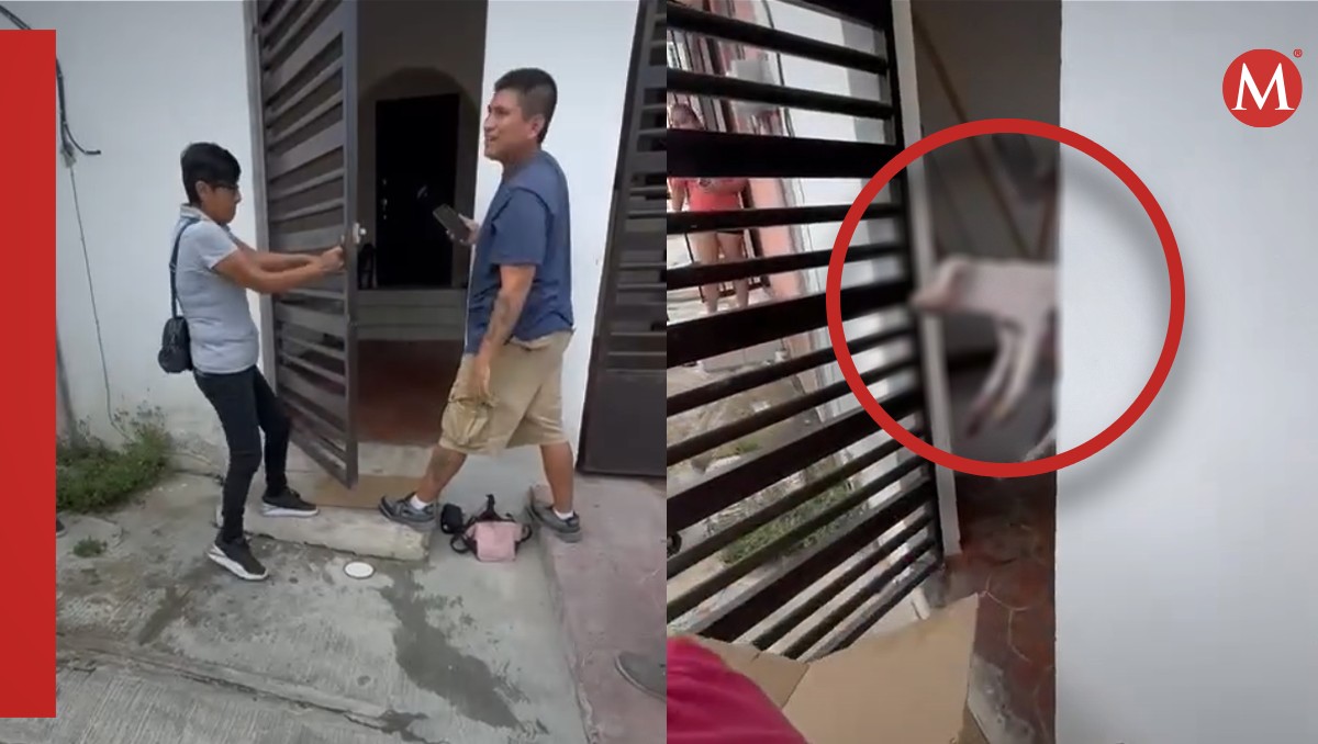 Rescatan a perrito en Tampico. (Especial)