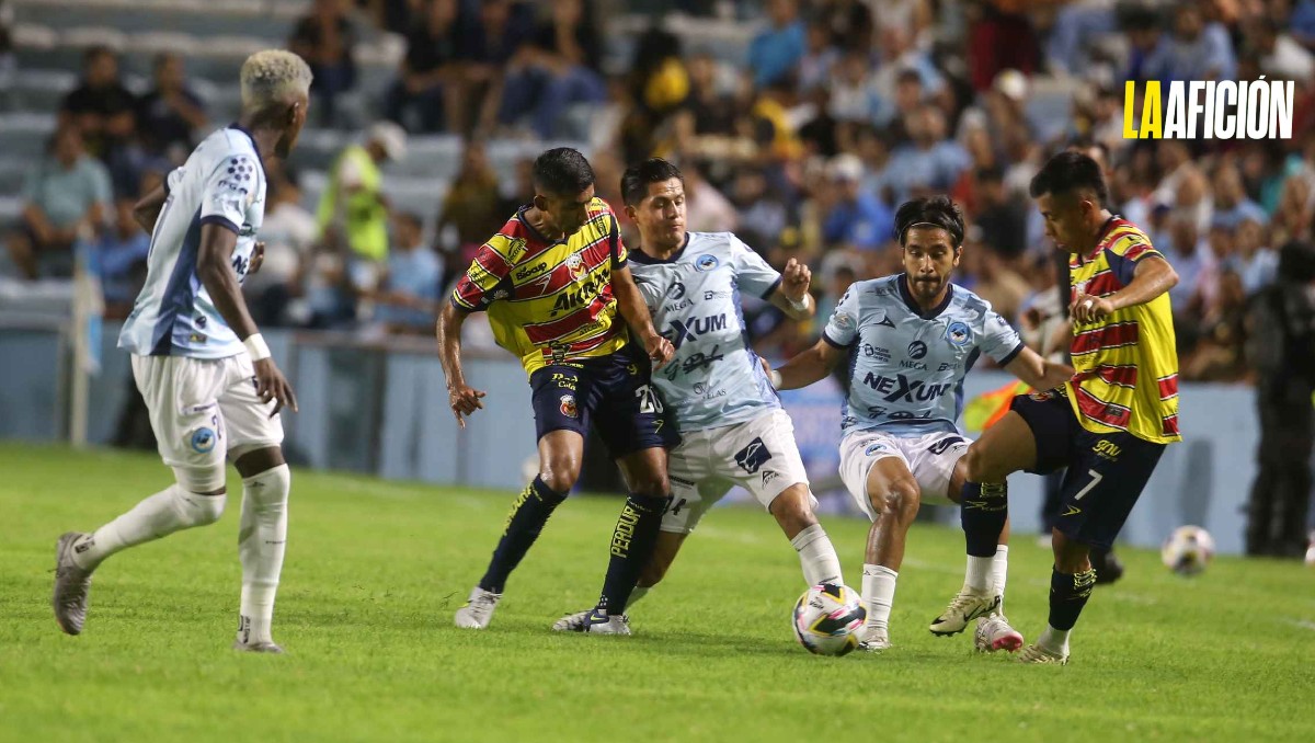 Acción del partido entre Jaiba Brava y Atlético Morelia en Liga de Expansión. (Yazmín Sánchez)