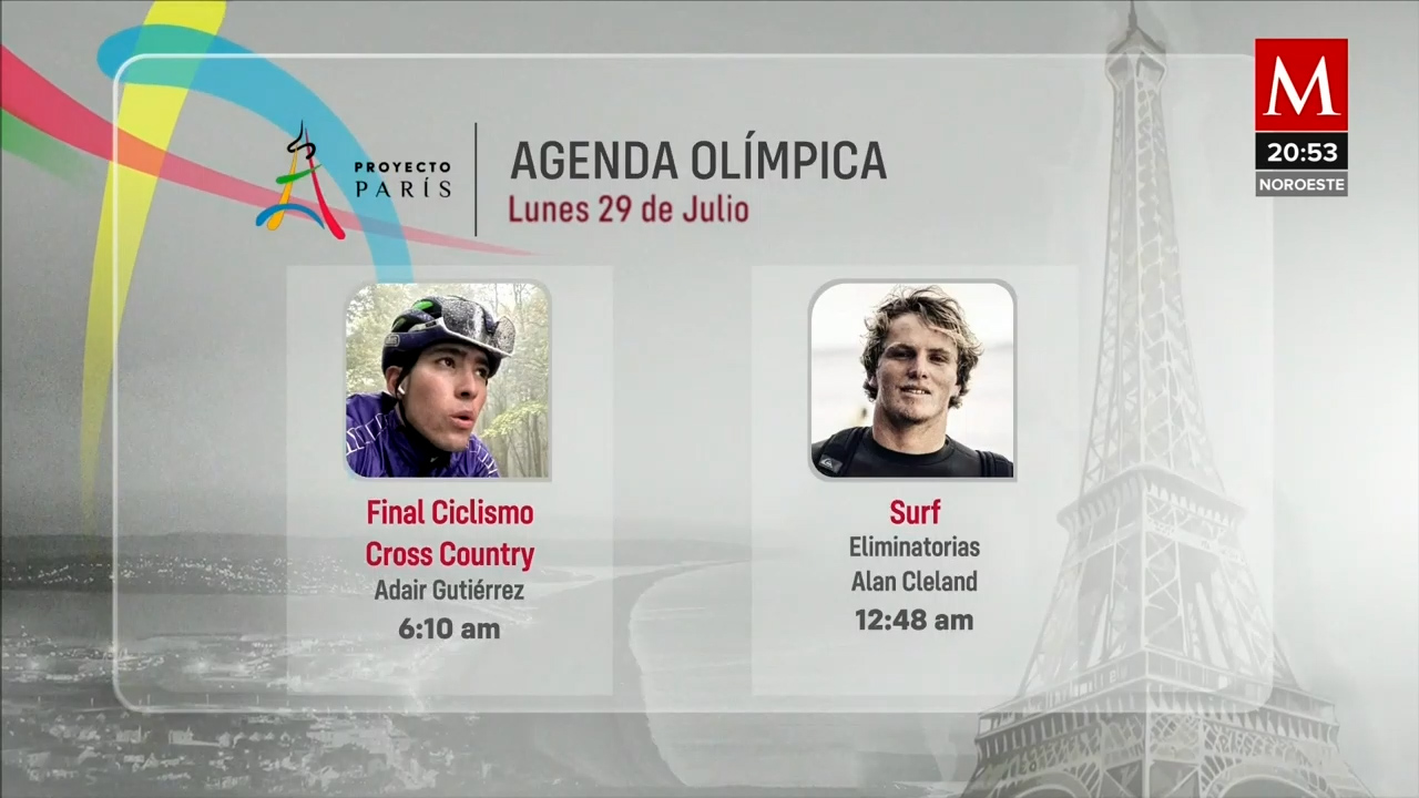 Agenda y horarios de competencias mexicanas en París 2024 para el 29 de julio