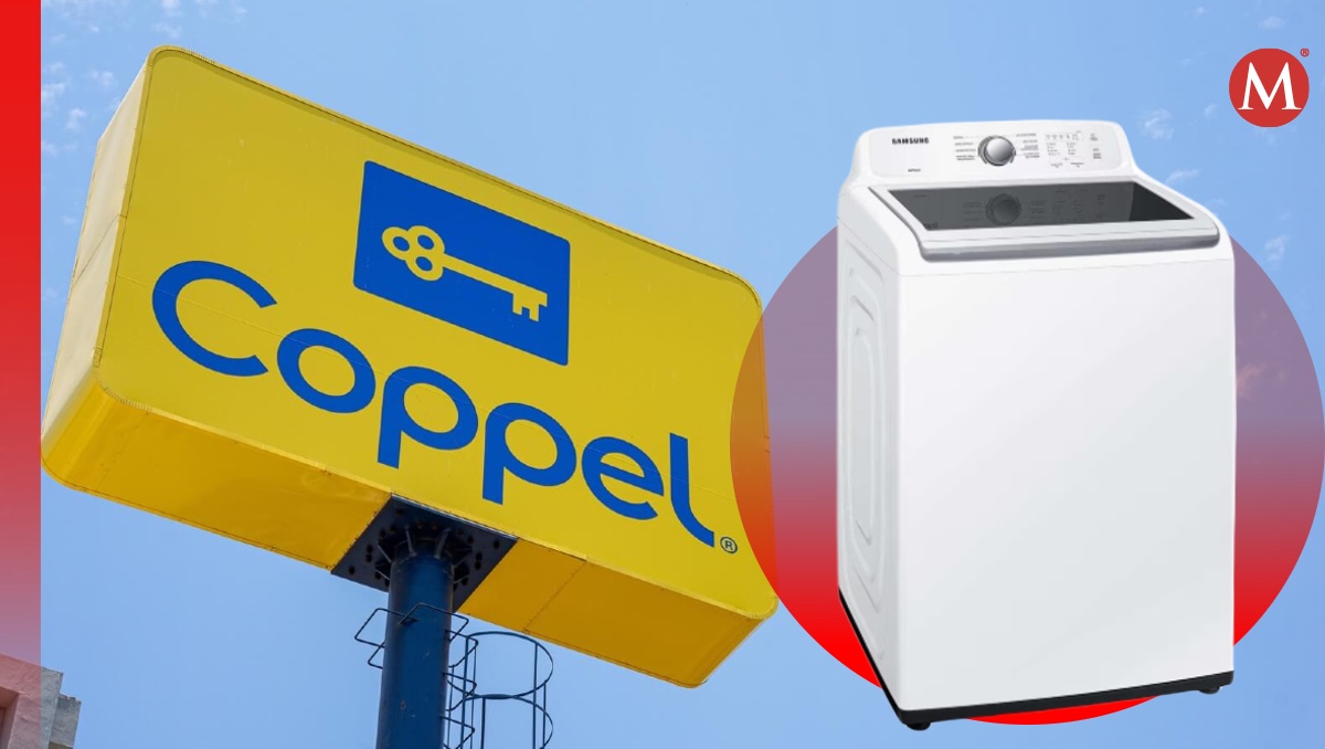 La lavadora Samsung que tiene descuento en Coppel tiene una capacidad de 21 kilos. (Especial)