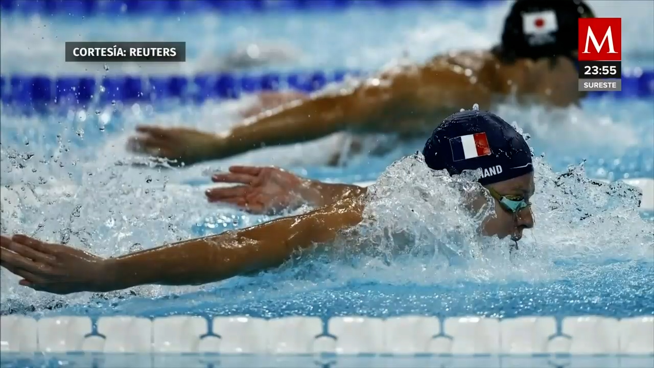 Leon Marchand rompe récord de Michael Phelps en los 400 m combinado en París 2024