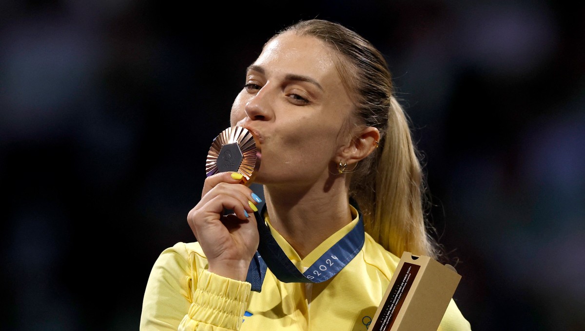 Olga Kharlan manda  emotivo mensaje tras medalla en París 2024 (Reuters)