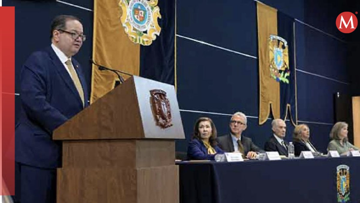 El rector de la UNAM, Leonardo Lomelí Vanegas, durante los foros sobre el Poder Judicial. | Especial