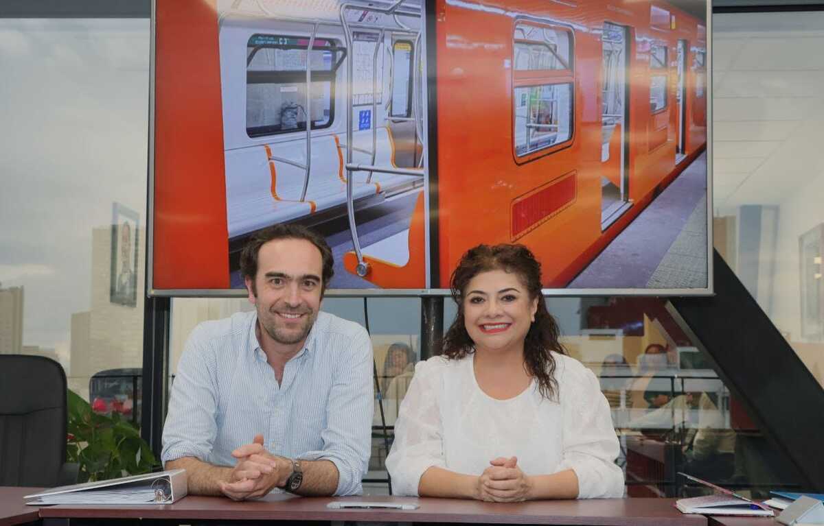Clara Brugada se reúne con Andrés Lajous. (Foto: @ClaraBrugadaM)