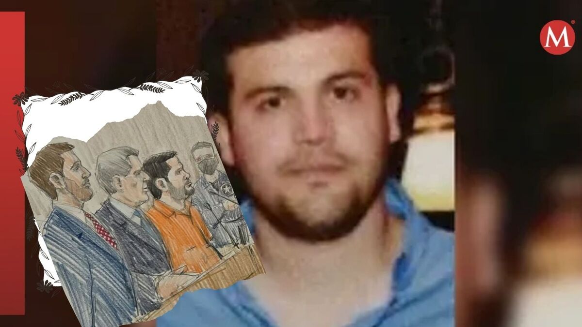 Dibujo de hijo de El Chapo en la corte de EU.